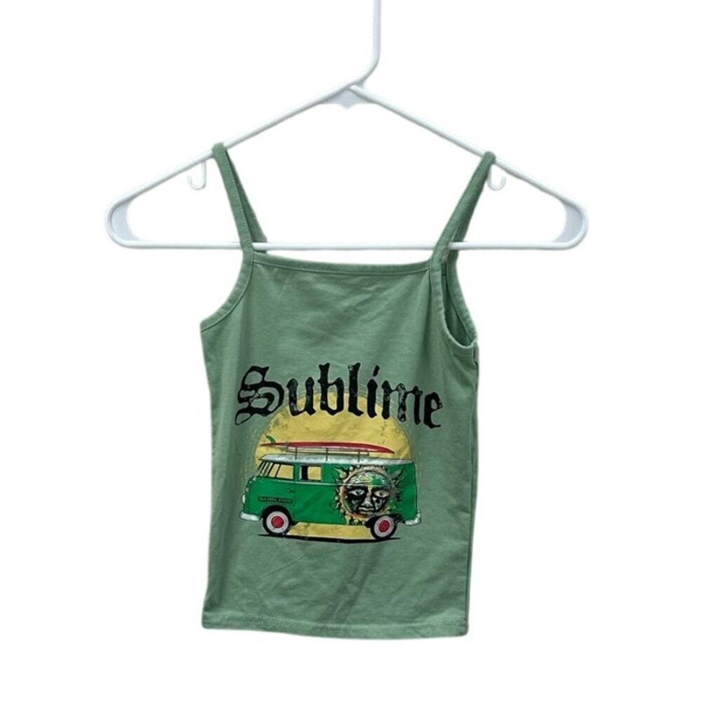 Sublime Band Green Tank size XS